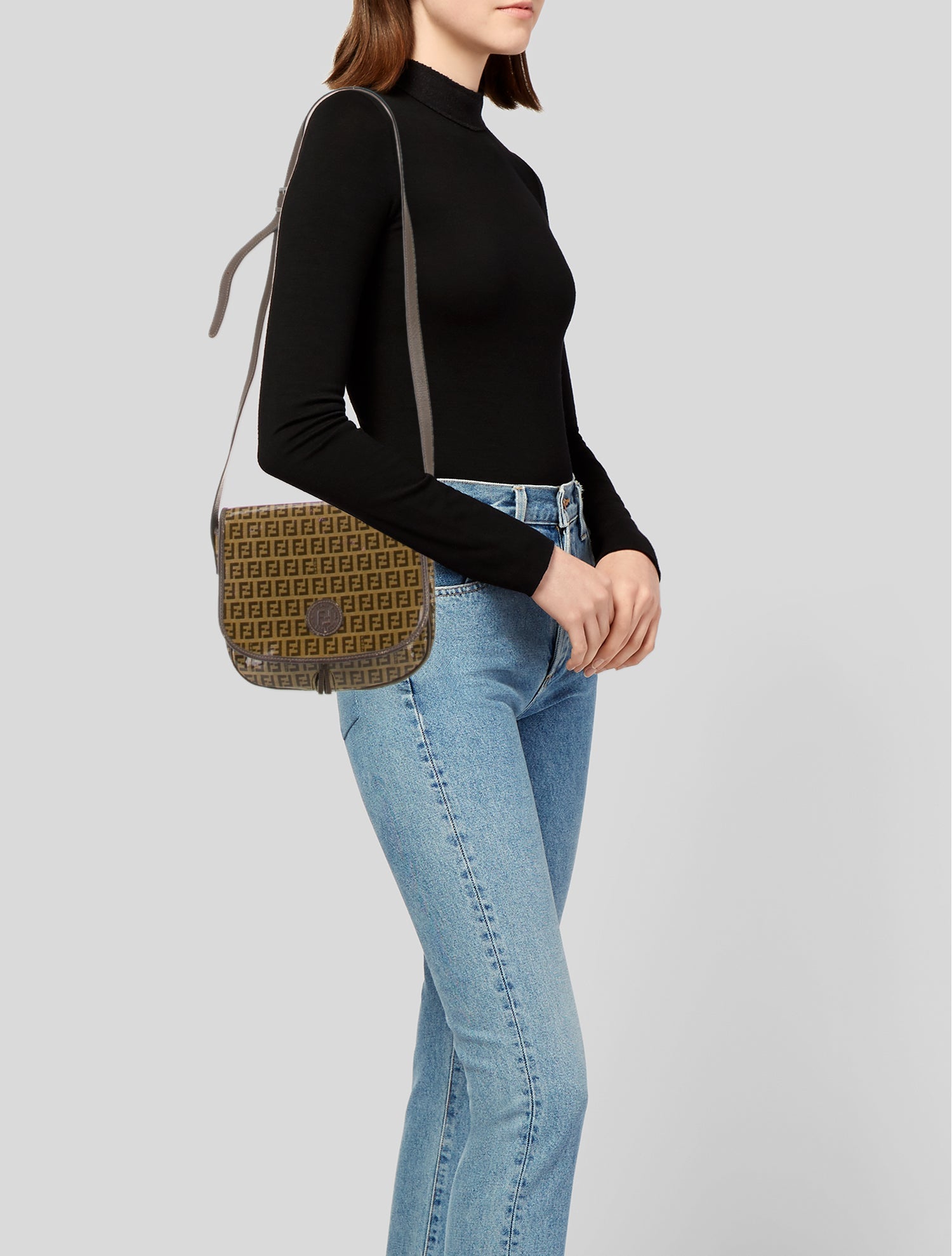 Fendi Zucca FF Shoulder Bag