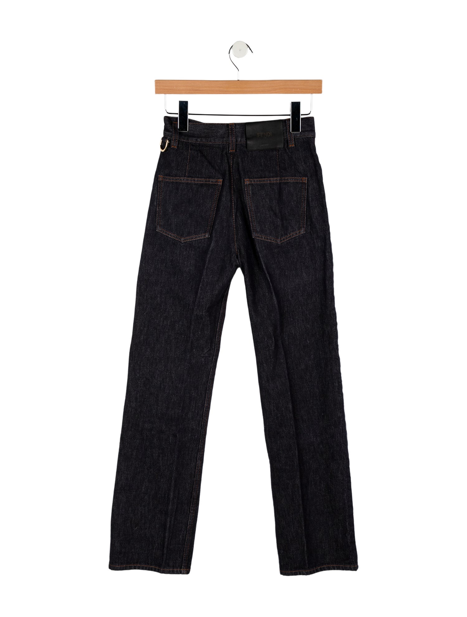 Fendi Mid-Rise Straight Leg Jeans