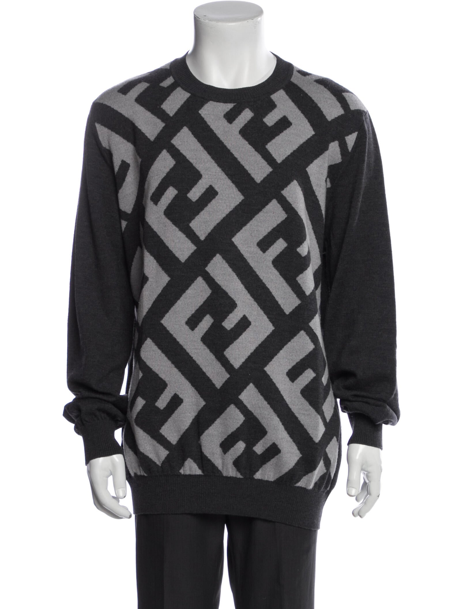 Fendi Zucca FF Logo Wool Pullover