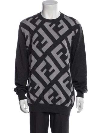 Fendi Zucca FF Logo Wool Pullover
