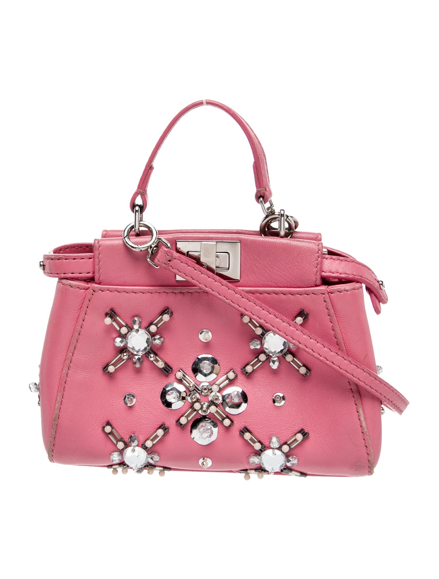 Fendi Leather Peekaboo Nano