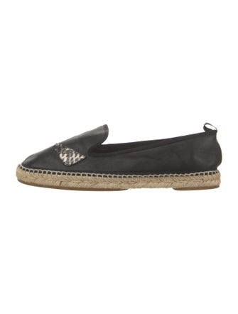 Fendi Monsters Motif Leather Espadrilles