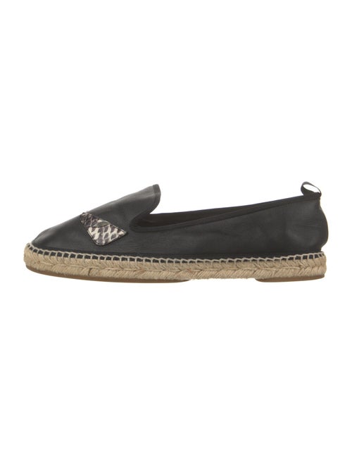 Fendi Monsters Motif Leather Espadrilles