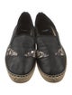 Fendi Monsters Motif Leather Espadrilles