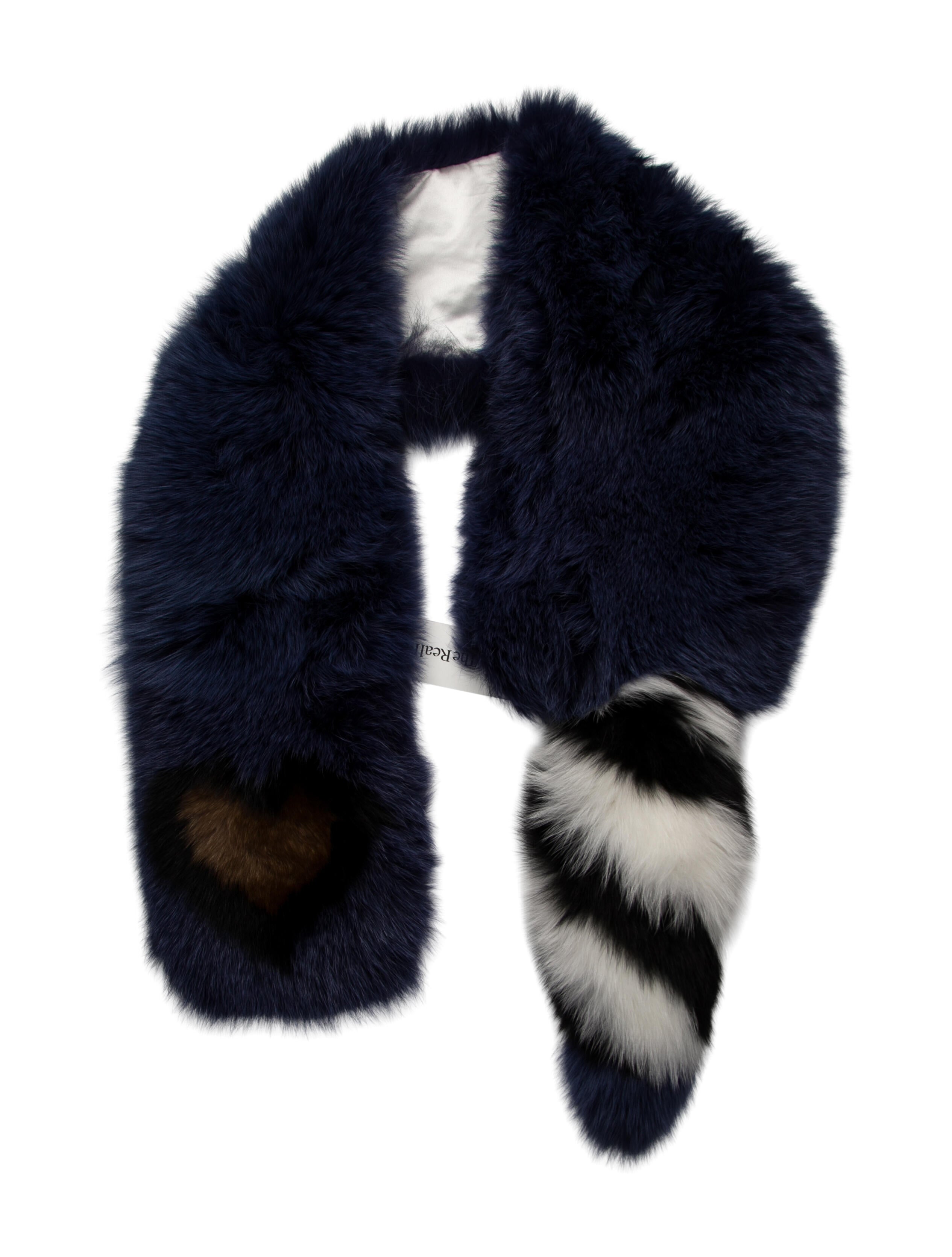 Fendi Fur Printed Shawl