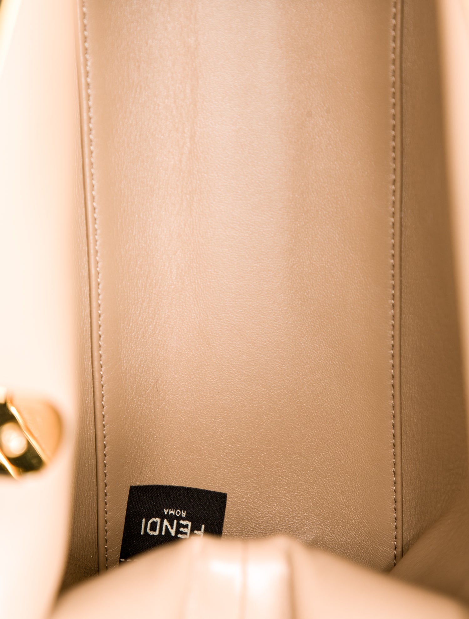 Fendi Karligraphy Shearling Karligraphy F Bag Medium