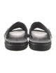 Fendi Zucca FF Logo Leather Slides
