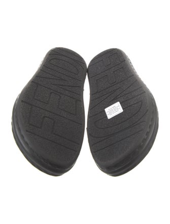 Fendi Zucca FF Logo Leather Slides