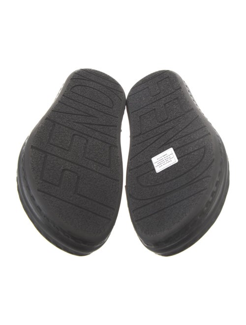 Fendi Zucca FF Logo Leather Slides