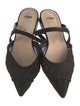 Fendi Mesh Embroidered Accent Mules