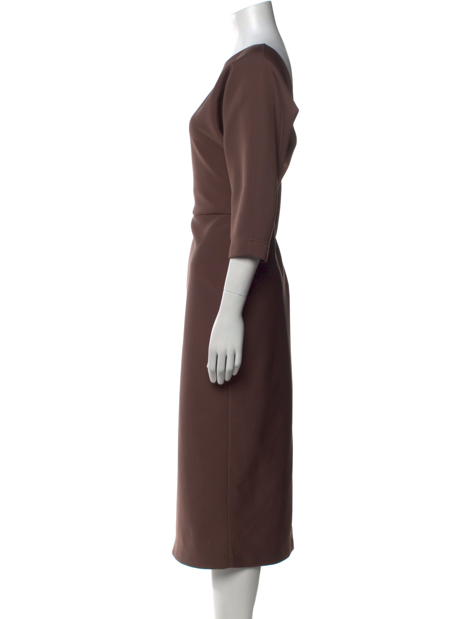 Fendi Bateau Neckline Long Dress