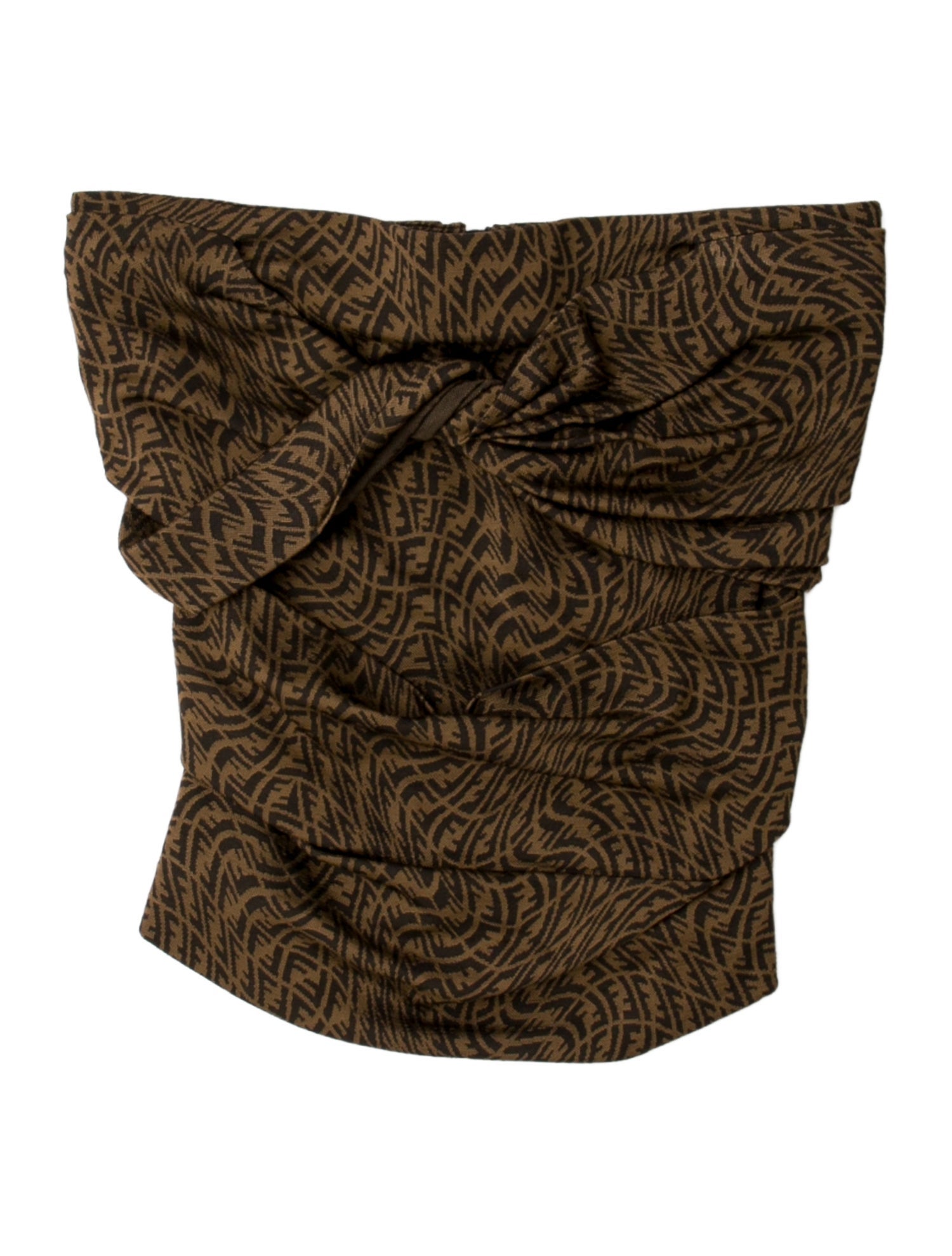 Fendi 2021 FF Vertigo Crop Top