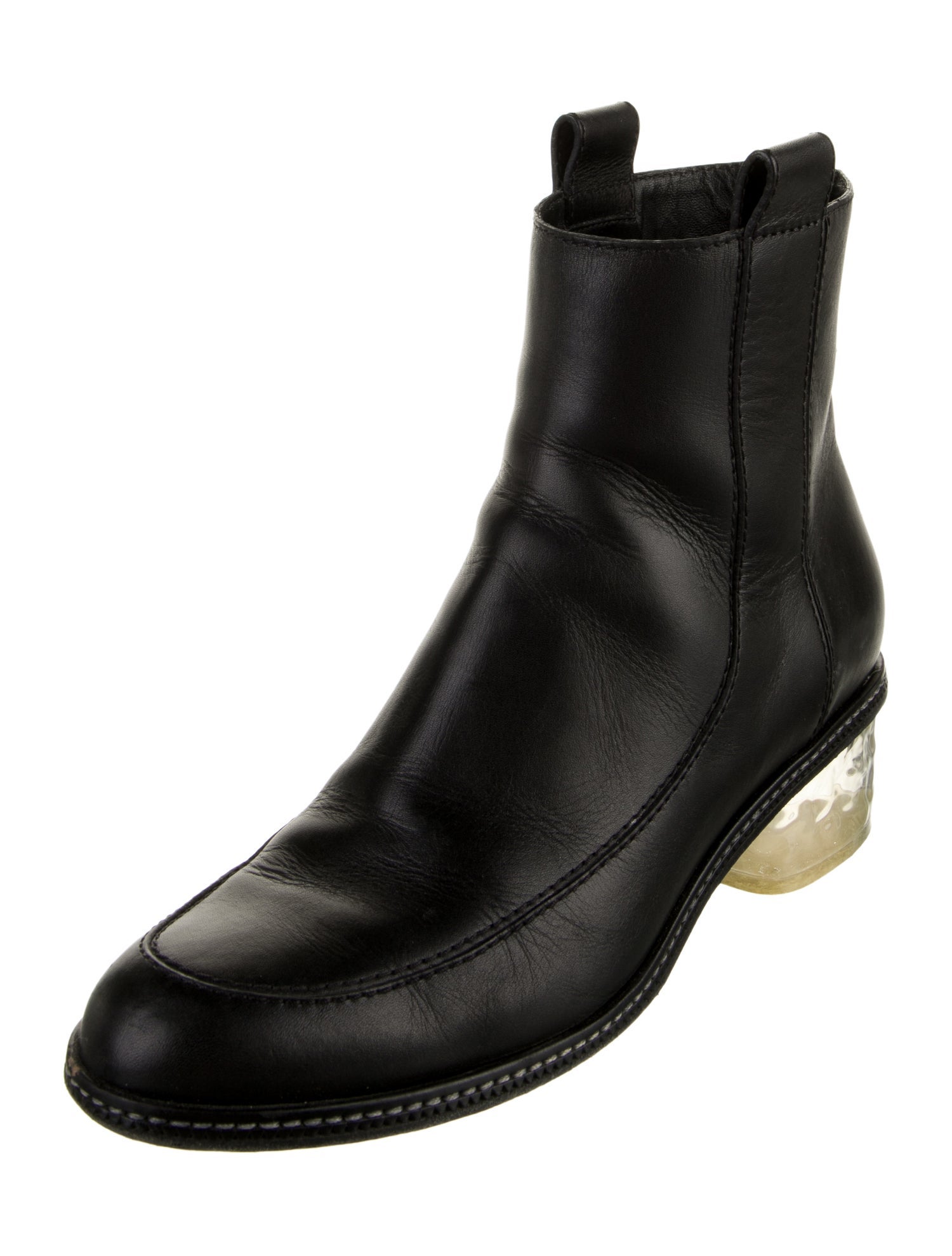 Fendi Leather Chelsea Boots