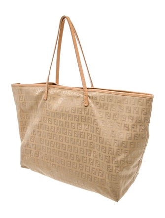 Fendi Zucchino FF Roll Tote