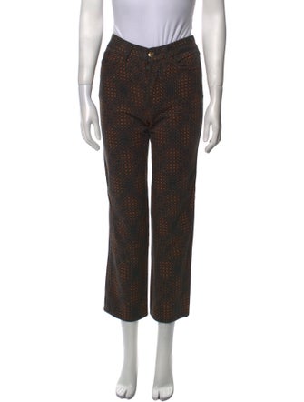 Fendi Printed Straight Leg Pants