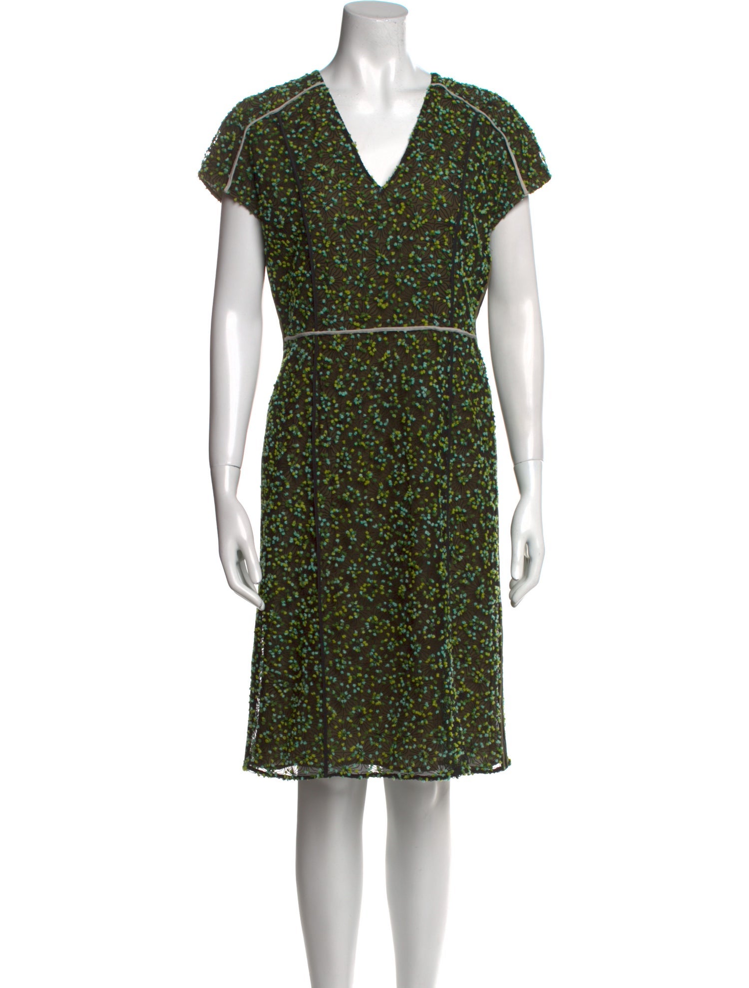 Fendi Printed Knee-Length Dress
