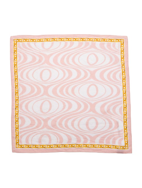 Fendi Zucca FF Logo Printed Scarf