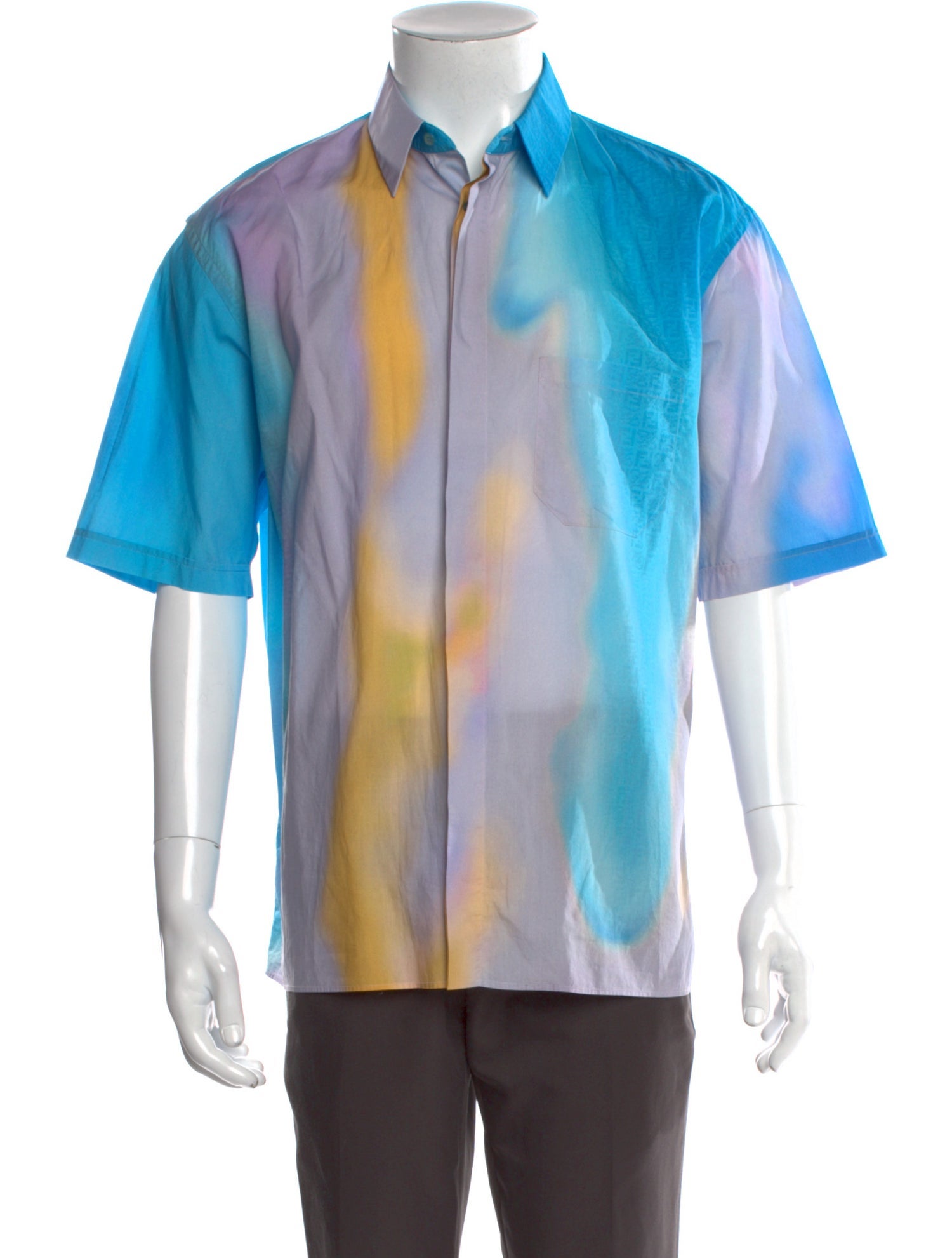 Fendi Zucca FF Logo Short Sleeve Shirt