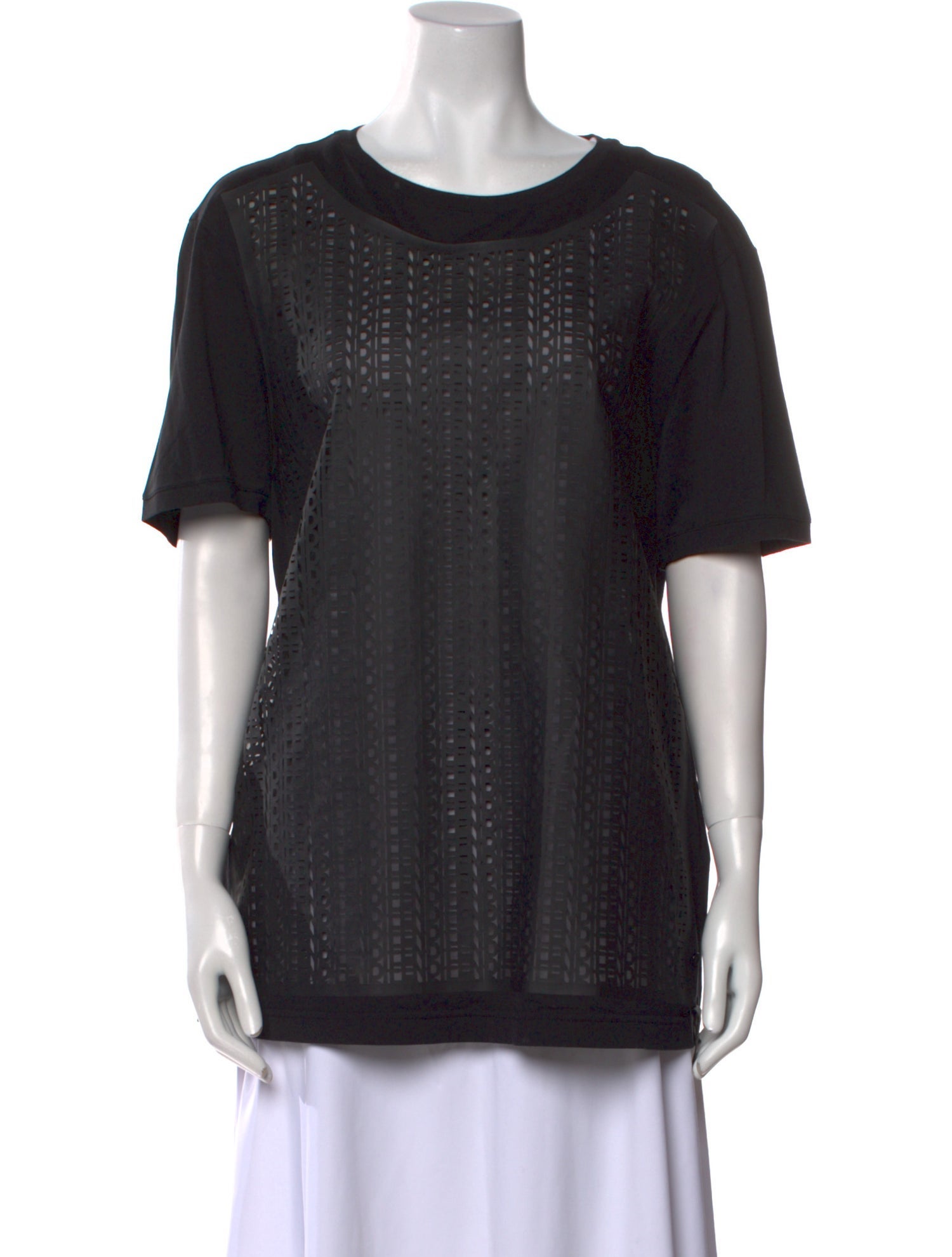 Fendi Scoop Neck Short Sleeve T-Shirt