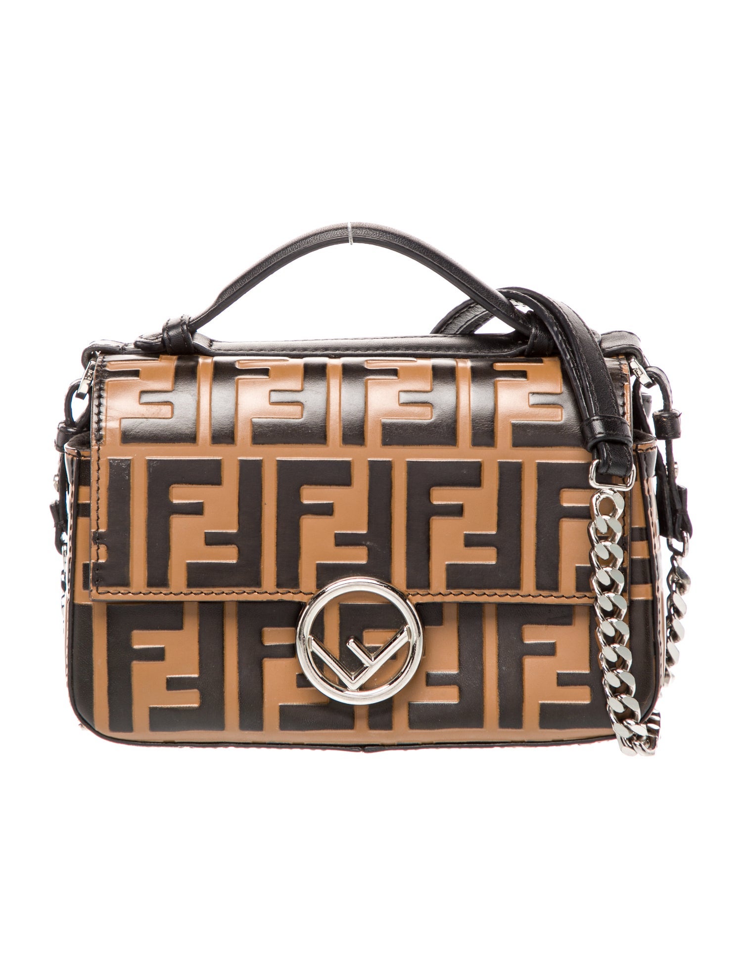Fendi Zucca FF Double Micro Baguette