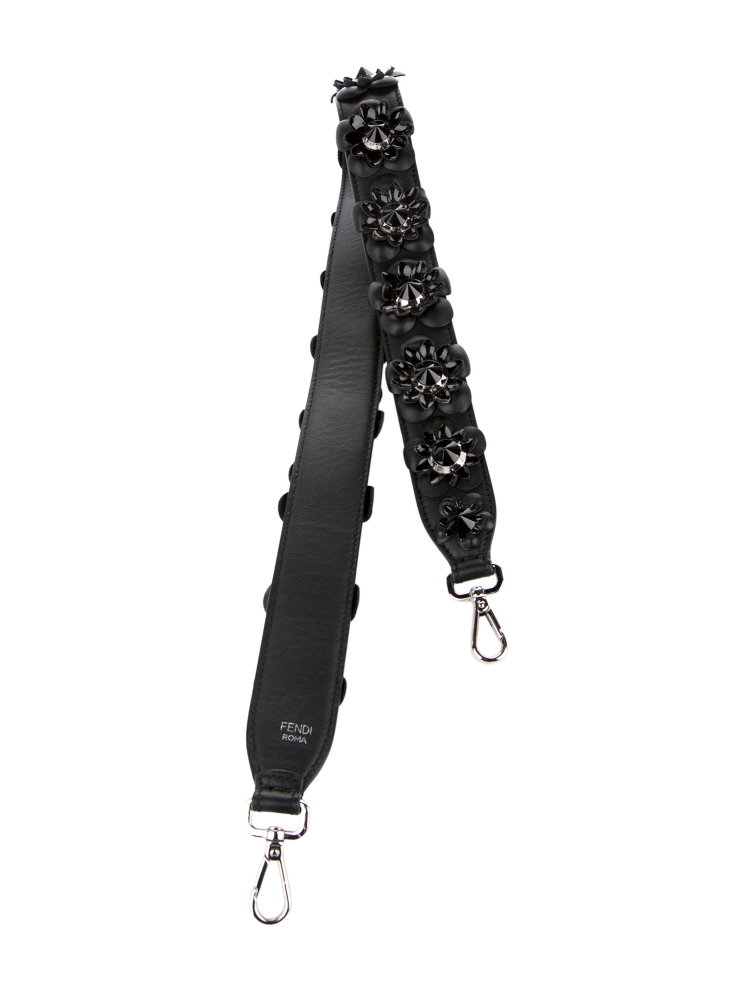 PRADAストラップ Prada Leather-Trimmed Padlock & Key - Black Bag Accessories