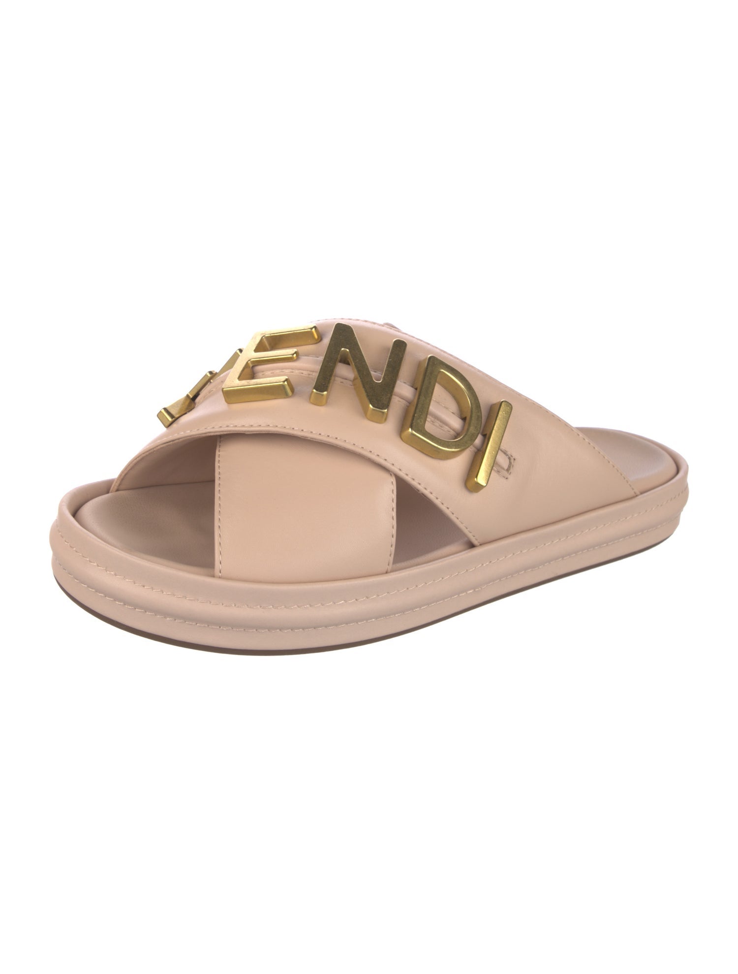 Fendi Leather Slides