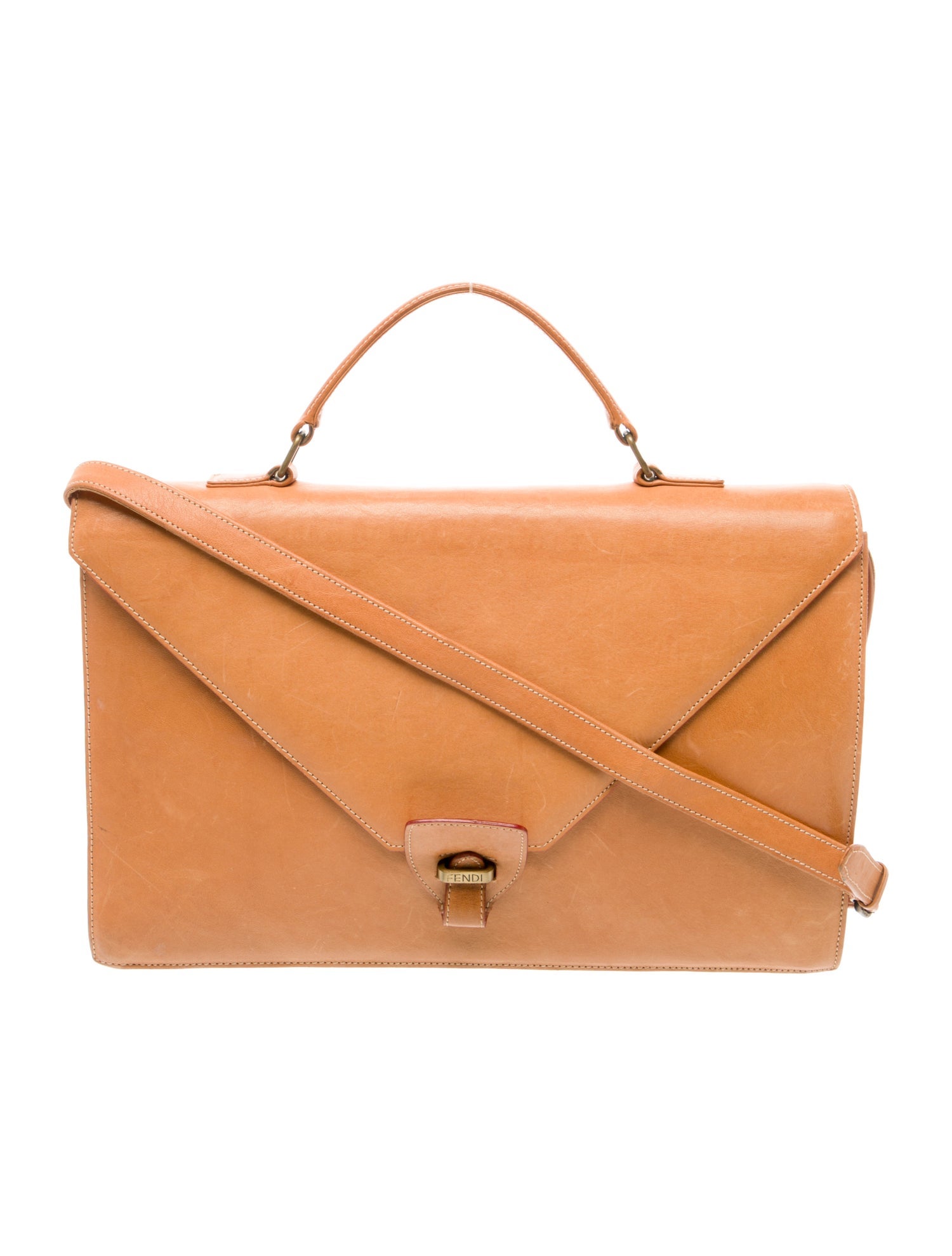 Fendi Leather Top Handle Bag Vintage