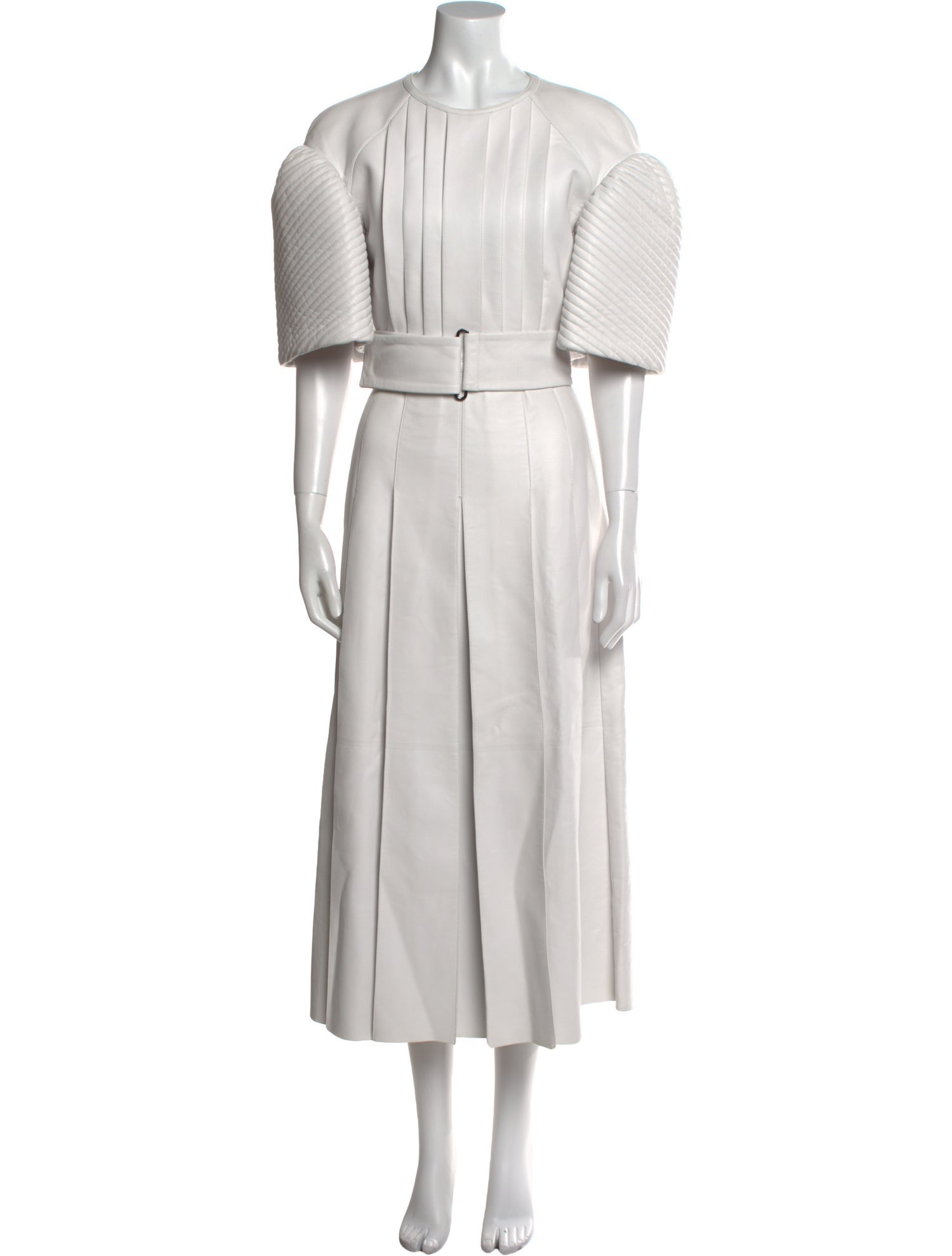 Fendi Lamb Leather Long Dress