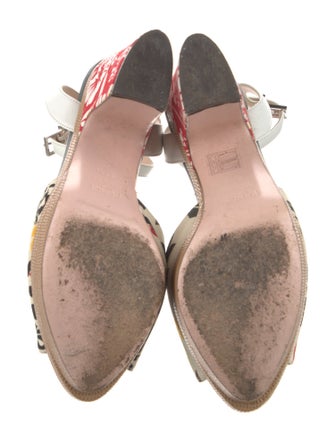 Fendi Canvas Floral Print Sandals