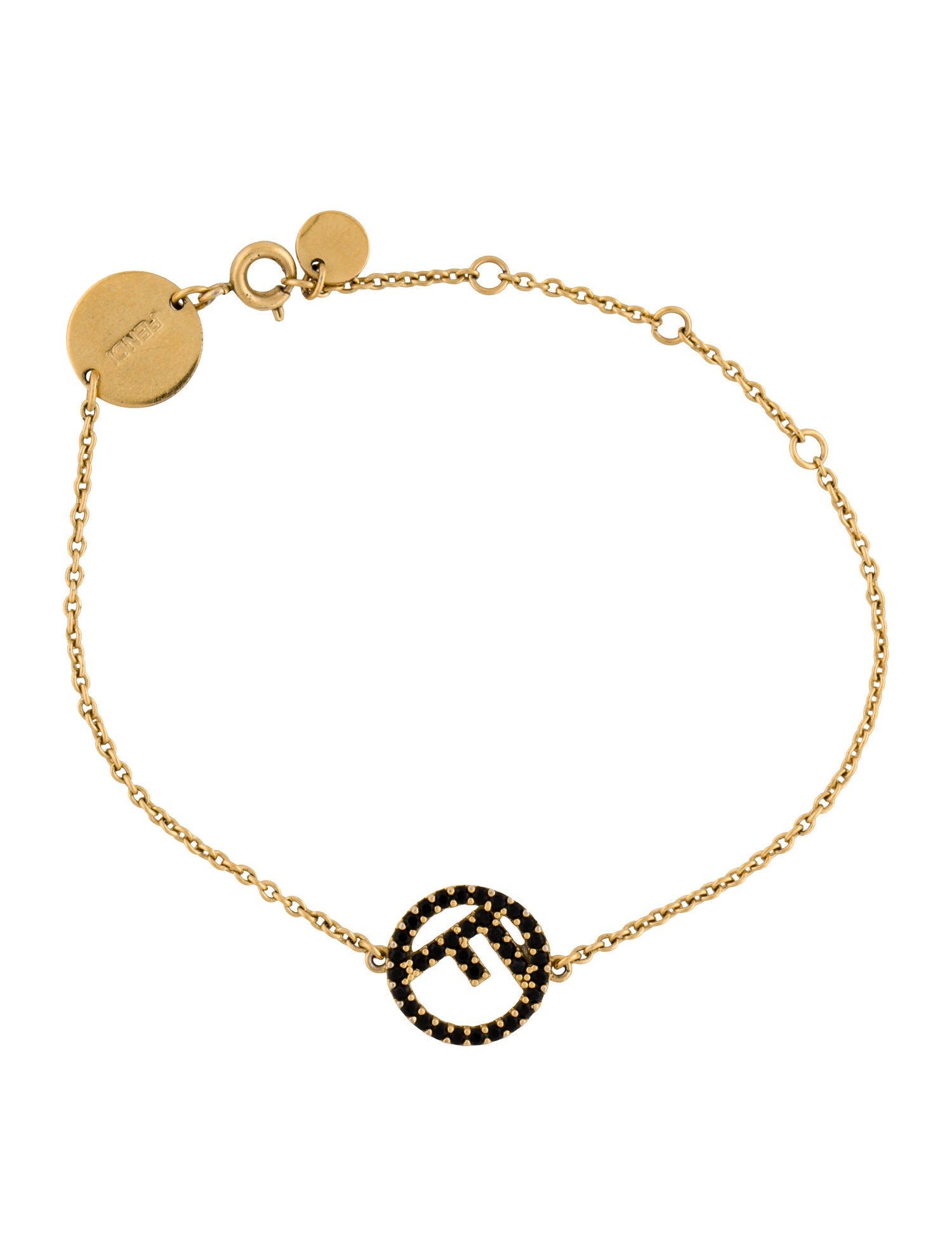Fendi Crystal Station Bracelet