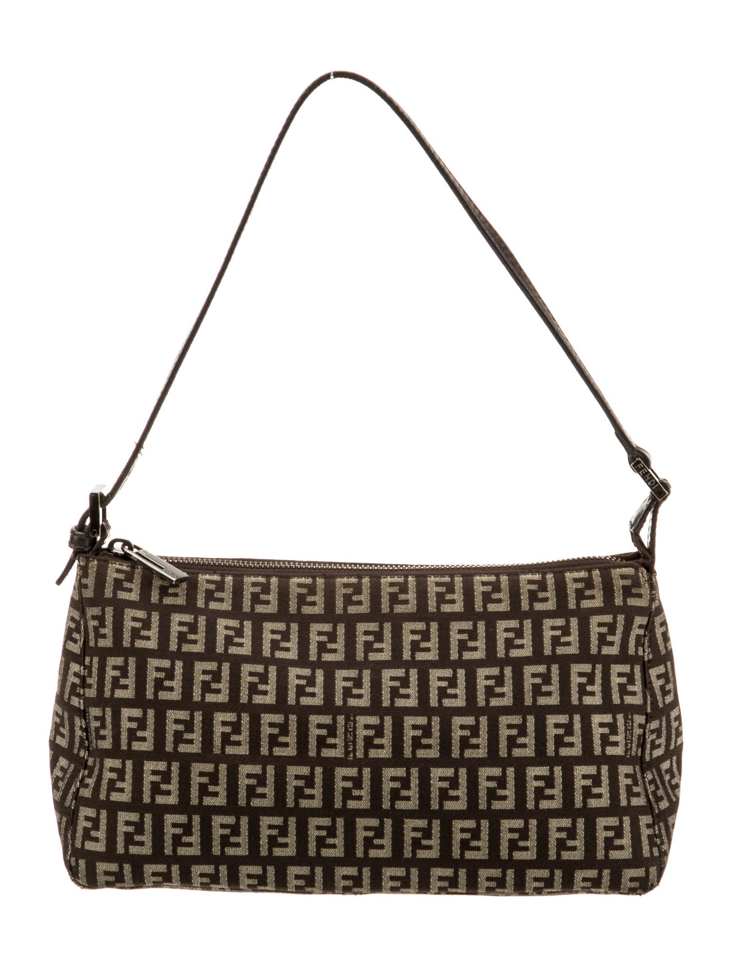 Fendi Zucchino FF Shoulder Bag Vintage