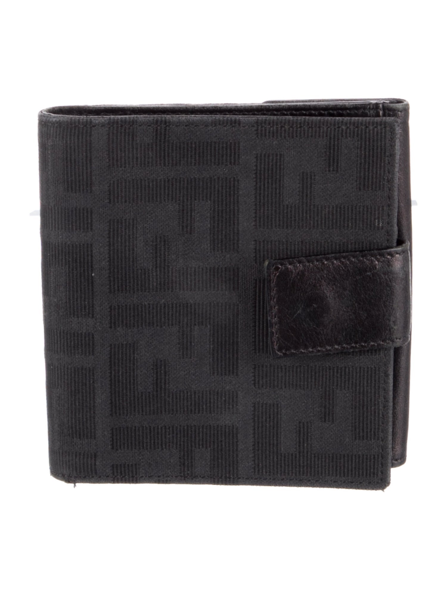 Fendi Vintage Zucca FF Logo Bifold Wallet