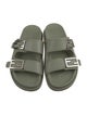 Fendi Zucca FF Logo Leather Slides