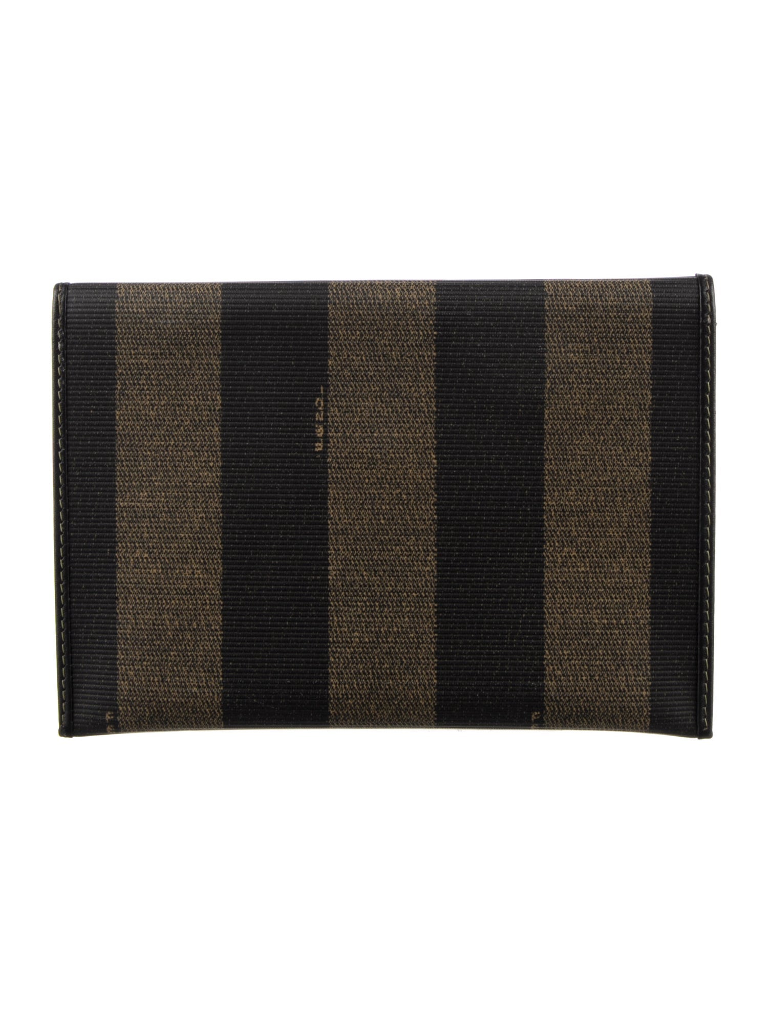 Fendi Vintage Pequin Pattern Wallet