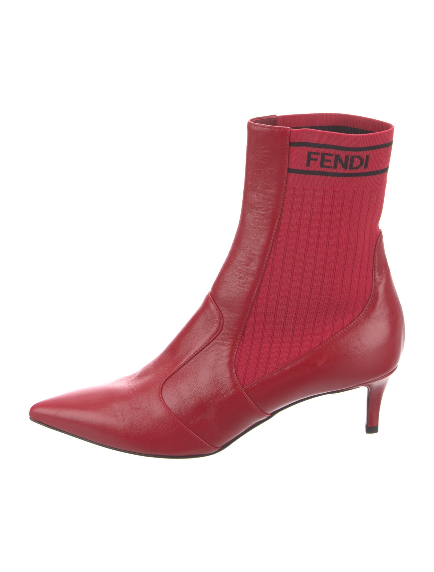 Fendi Signature Logo Sock Boots
