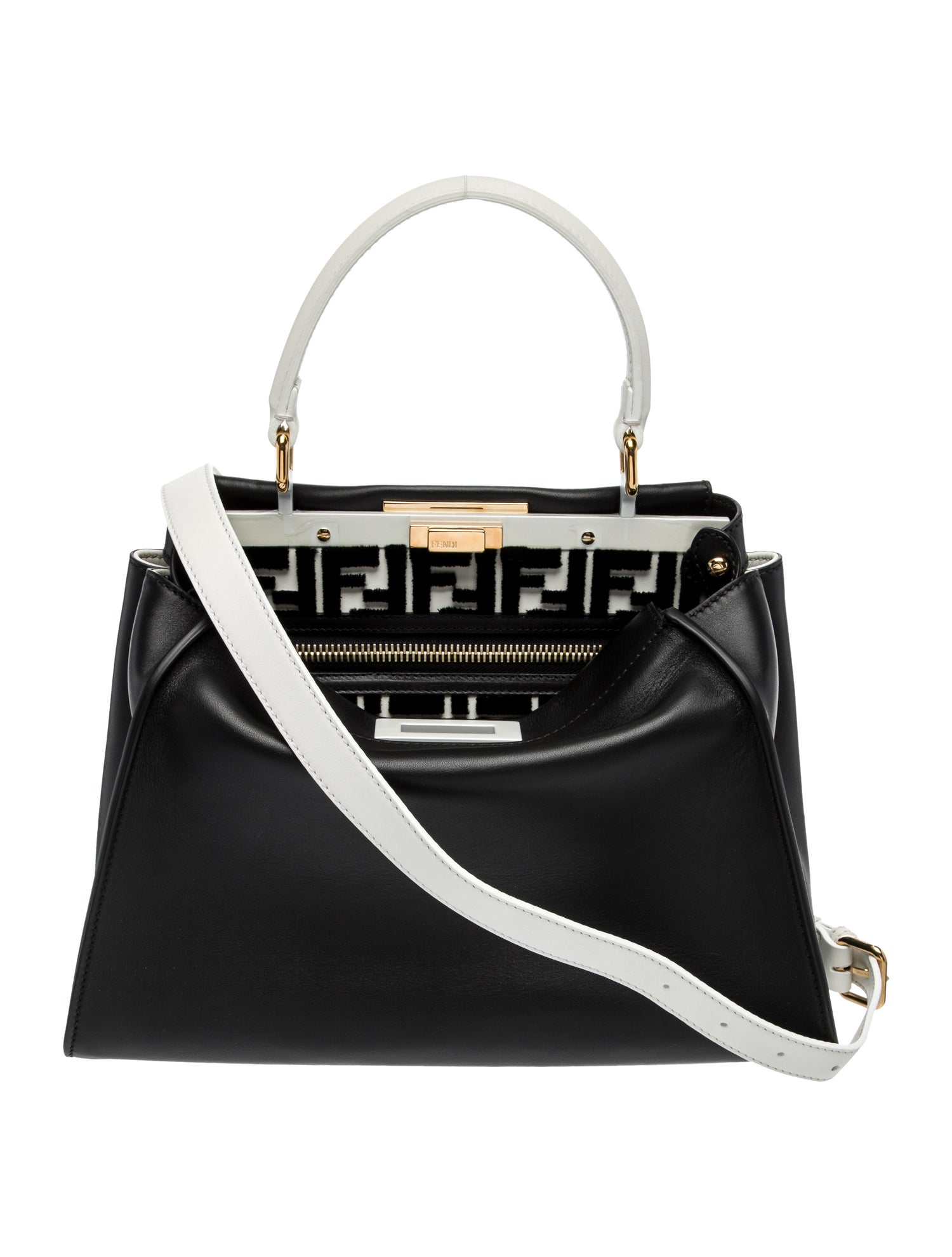 Fendi Leather Peekaboo Medium