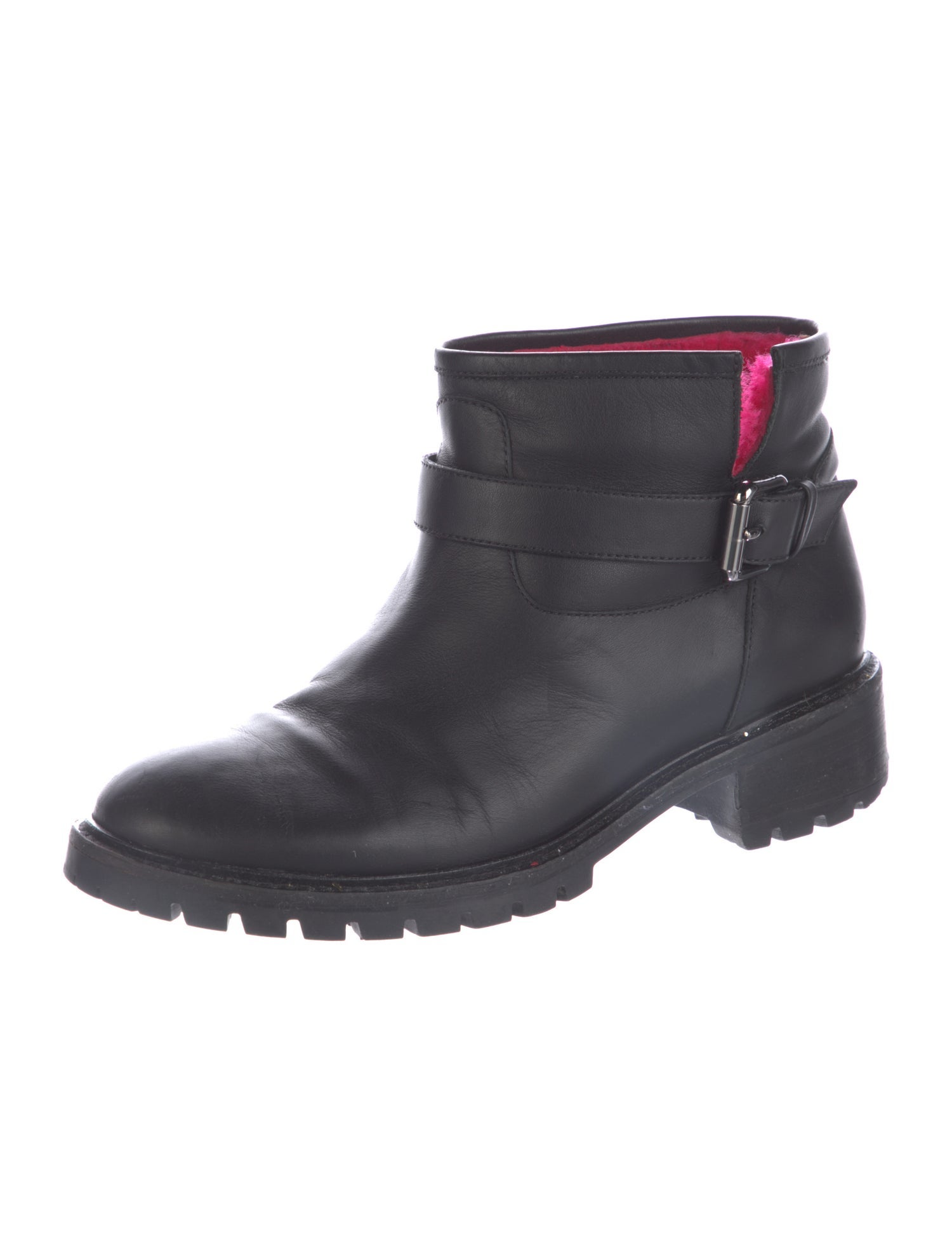 Fendi Leather Moto Boots