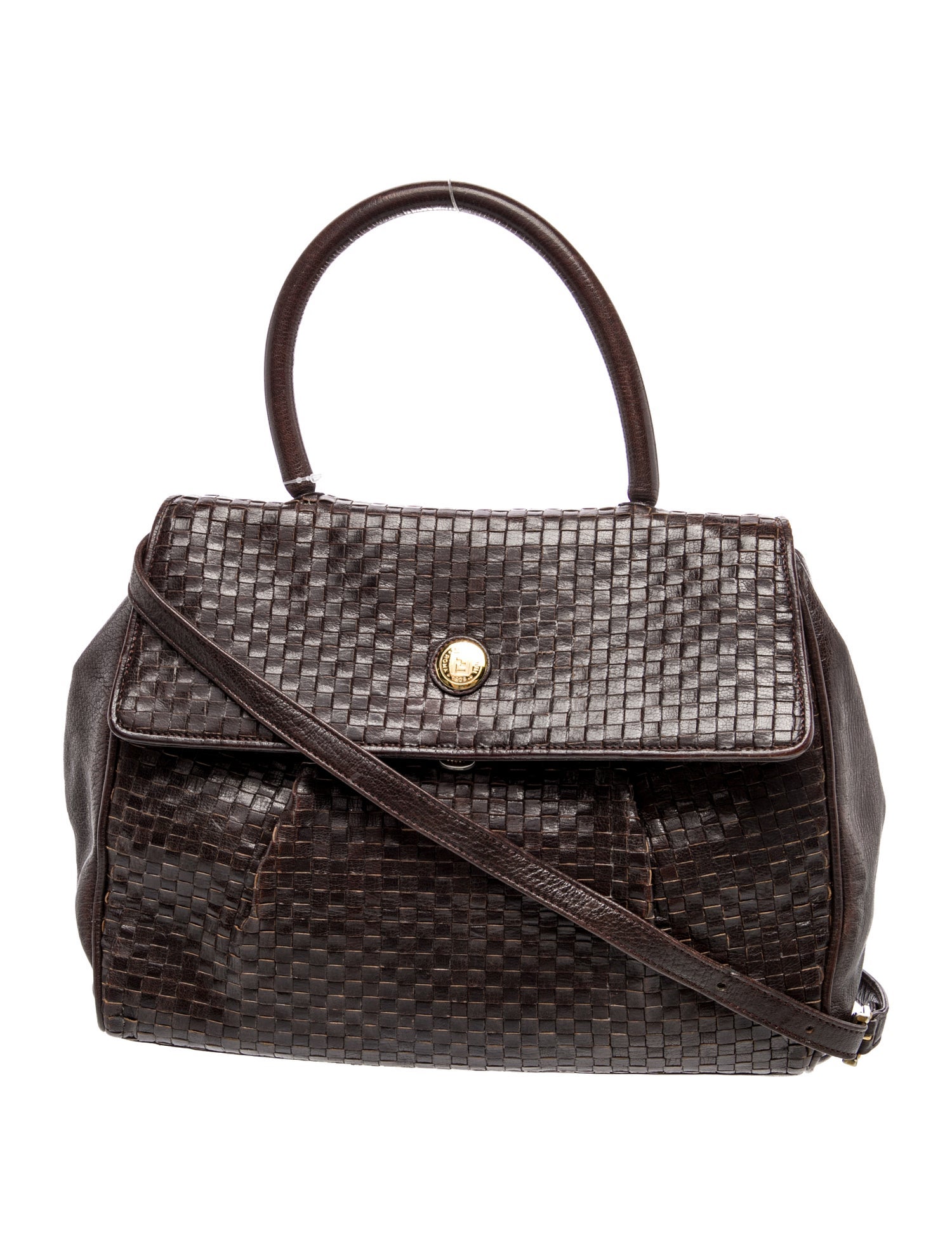 Fendi Leather Top Handle Bag Vintage