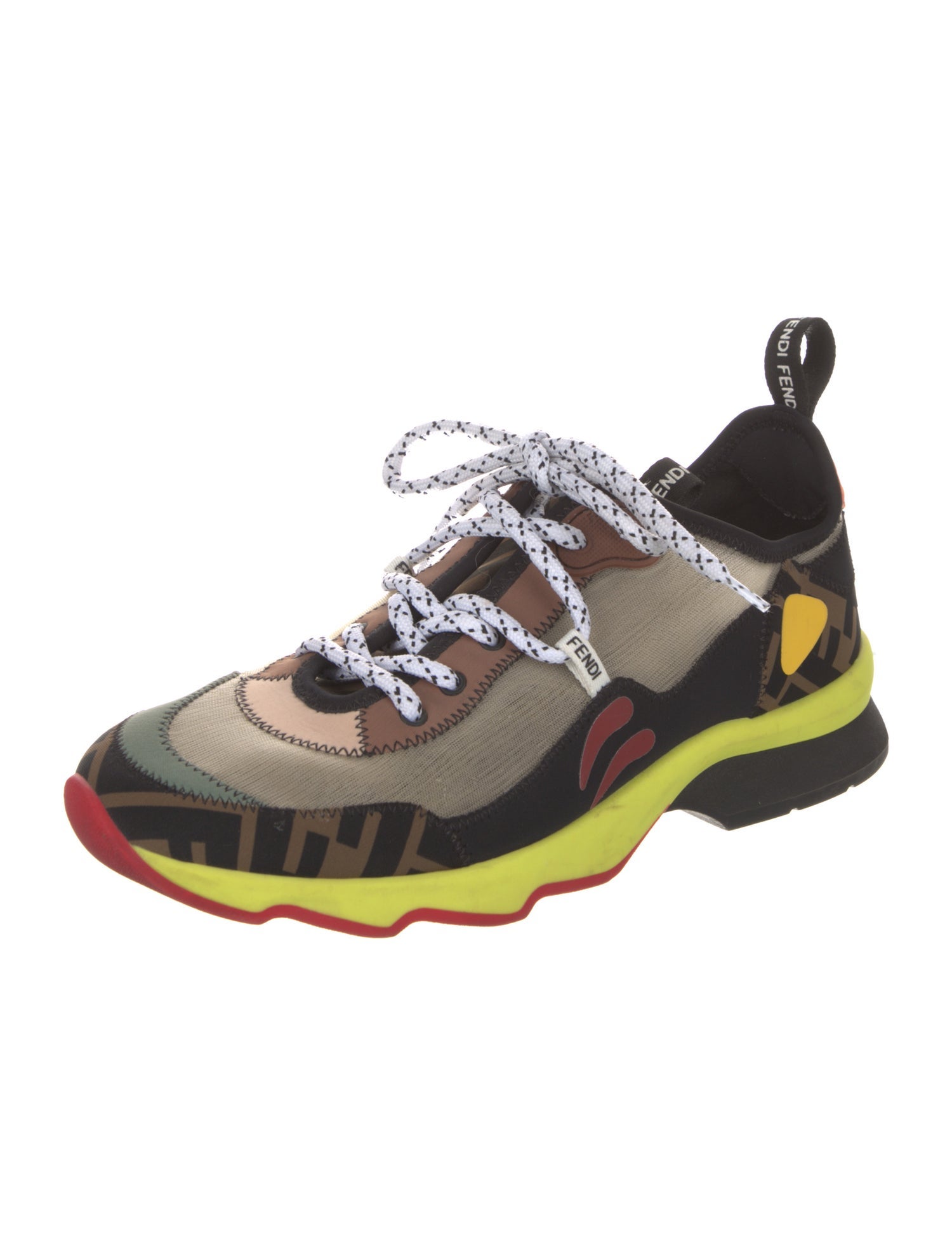 Fendi Zucca FF Logo Printed Chunky Sneakers