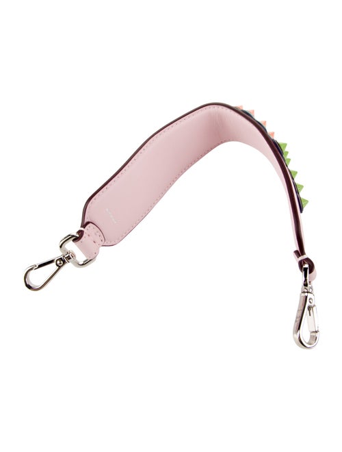 Fendi Pink Love Studded Leather Strap