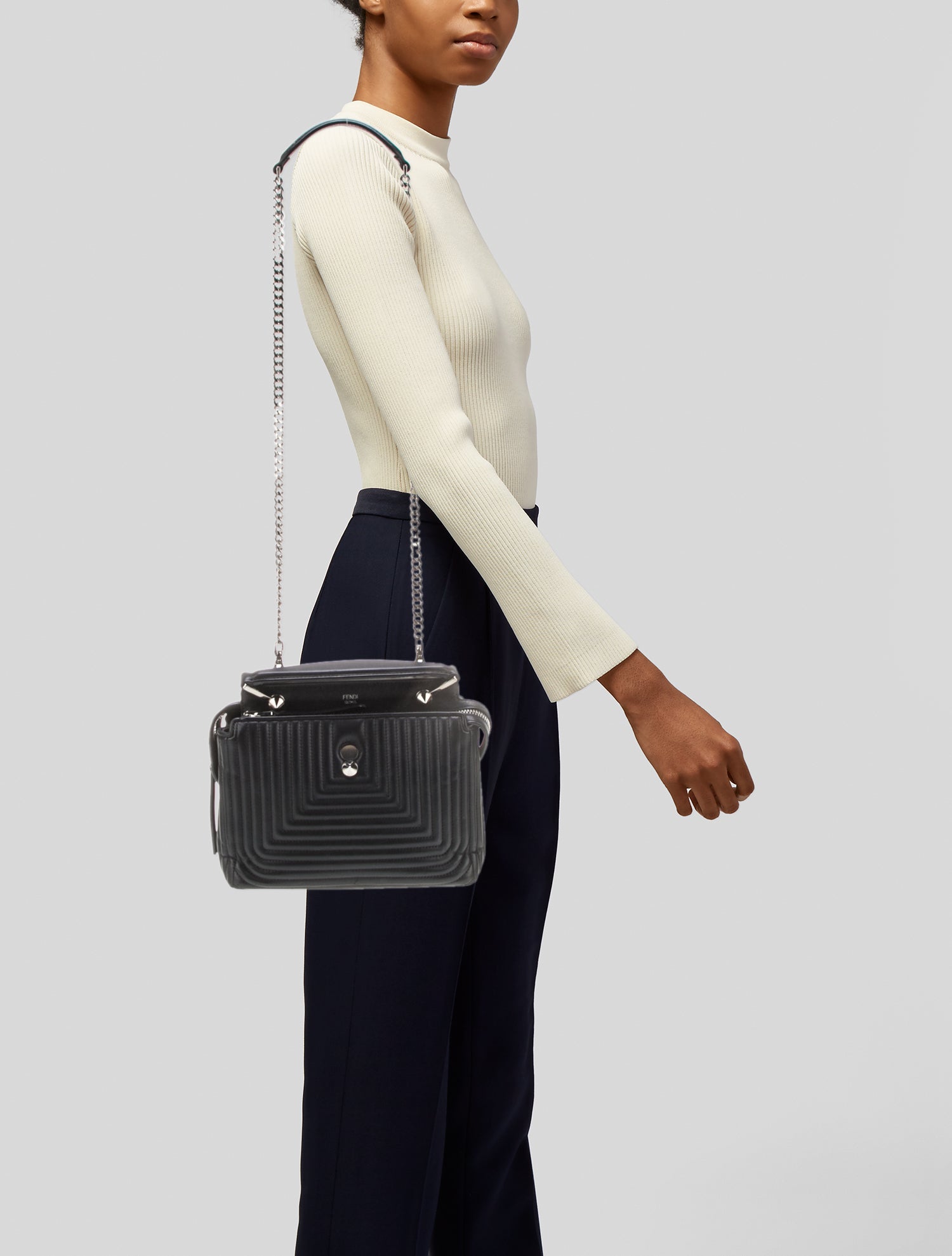 Fendi Leather Dotcom Click Small