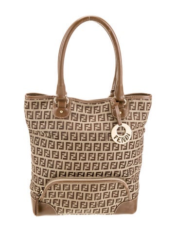 Fendi Handle Bags Zucchino FF Vintage