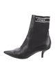 Fendi Leather Graphic Print Sock Boots