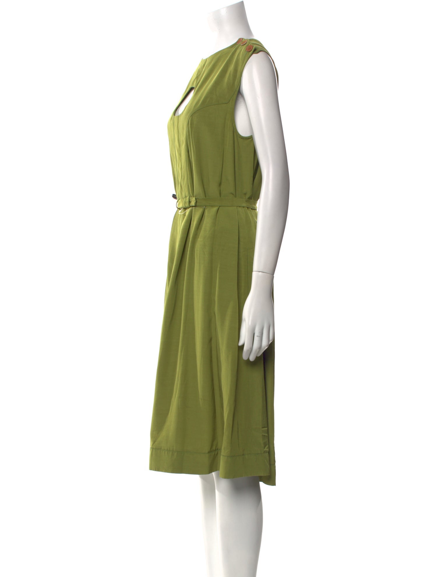 Fendi Scoop Neck Knee-Length Dress