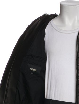 Fendi Lamb Leather Puffer Coat