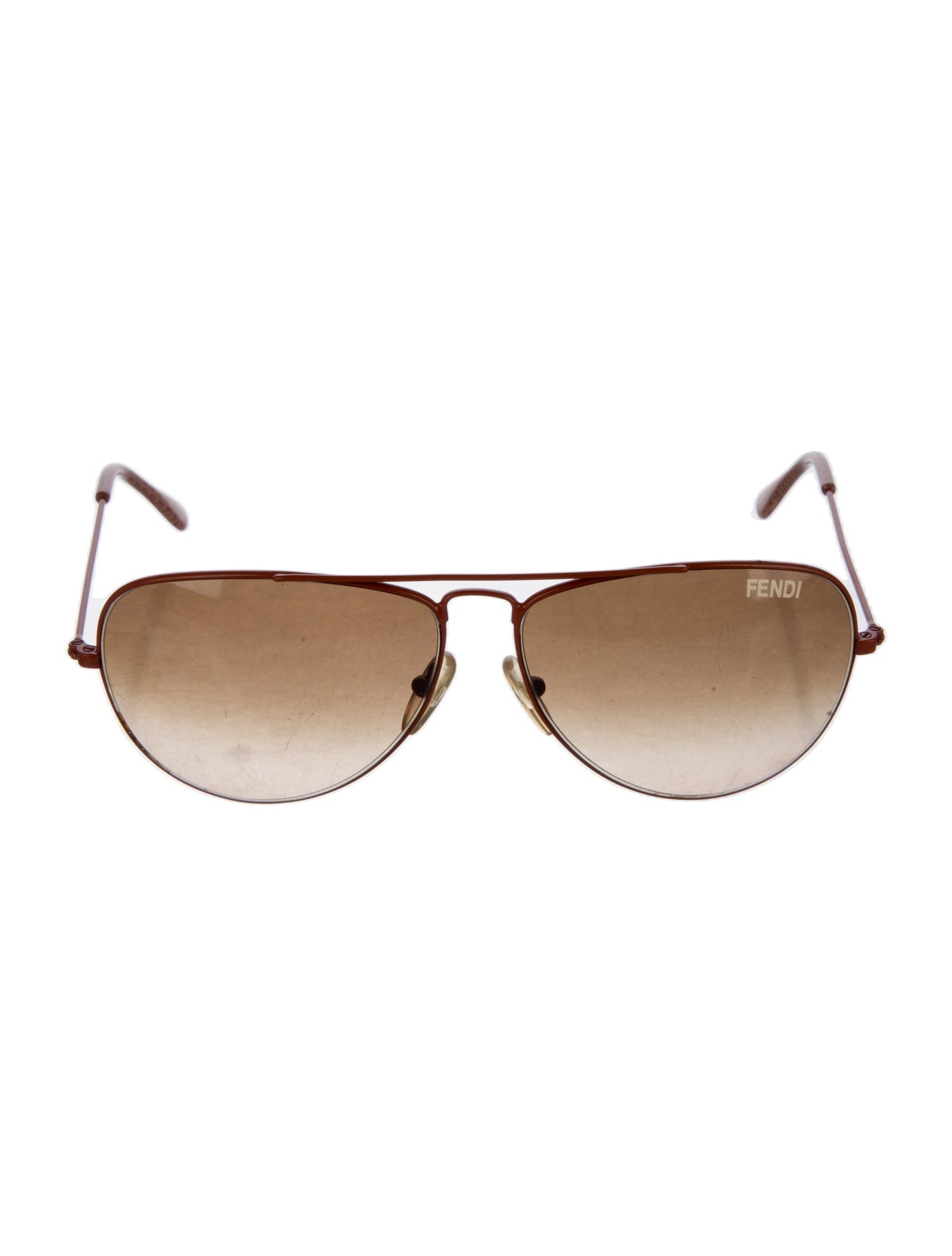 Fendi Zucca FF Logo Aviator Sunglasses