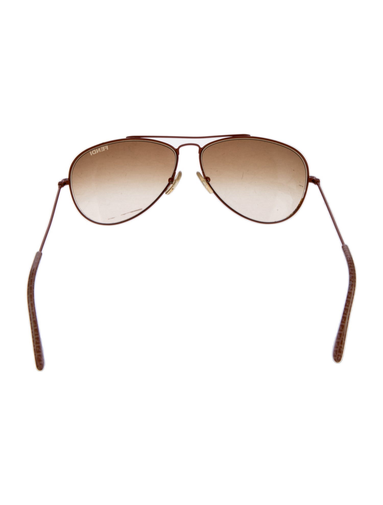 Fendi Zucca FF Logo Aviator Sunglasses