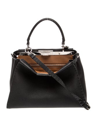 Fendi Leather Peekaboo Medium