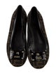 Fendi Zucca FF Logo Canvas Ballet Flats