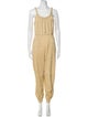Fendi Leather Scoop Neck Jumpsuit